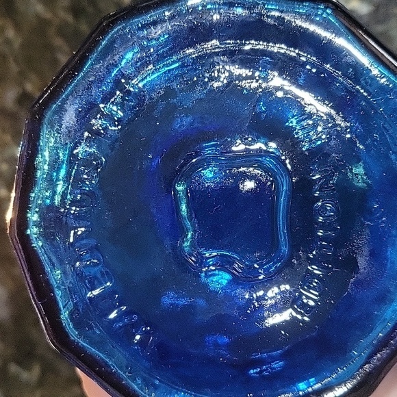 Vintage Blue Glass A. Lancaster's Indian Vegetable Jaundice Bitters Bottle by Wh - Picture 6 of 8